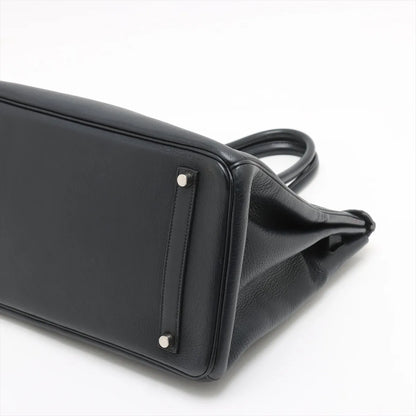 Hermes Birkin 35 Blue Indigo Square G Stamp - photo 14