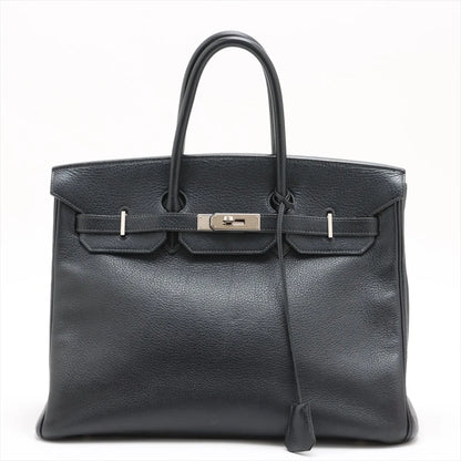 Hermes Birkin 35 Blue Indigo Square G Stamp - photo 3