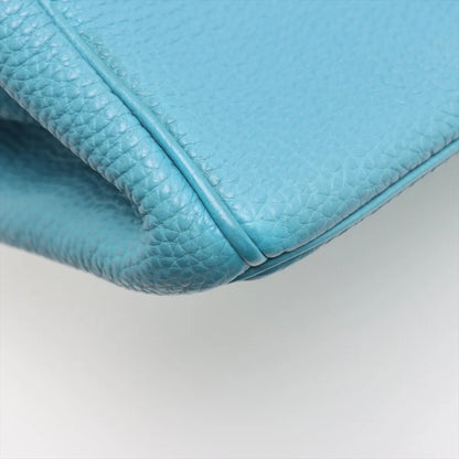 Hermes Birkin 35 Blue Jean PHW Square H Stamp - photo 14