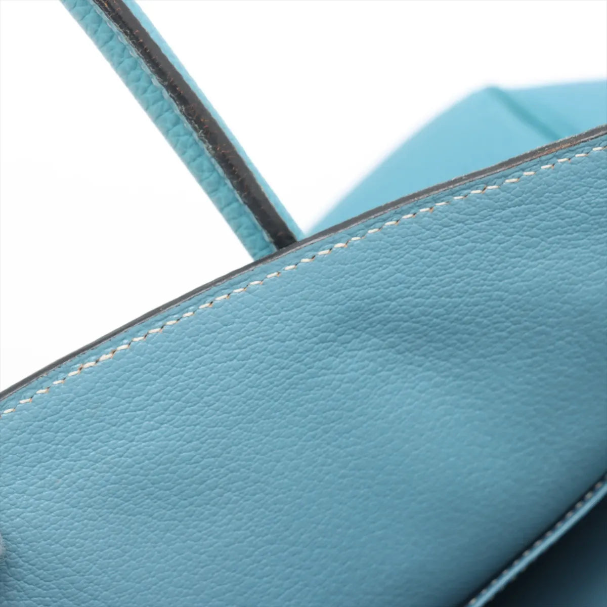 Hermes Birkin 35 Blue Jean PHW Square H Stamp - photo 15