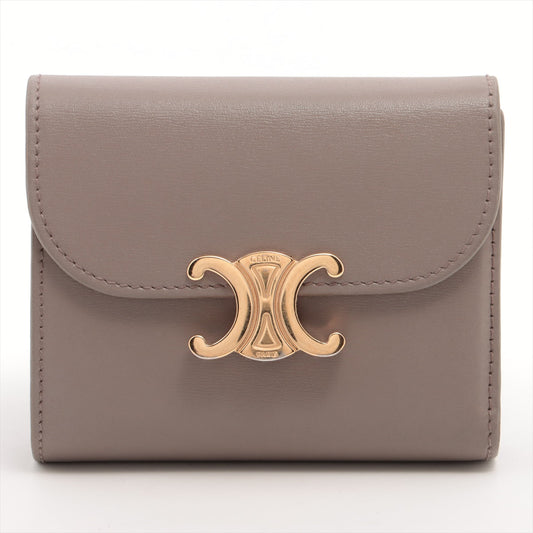 Celine Triomphe Grey Compact Wallet - photo 1