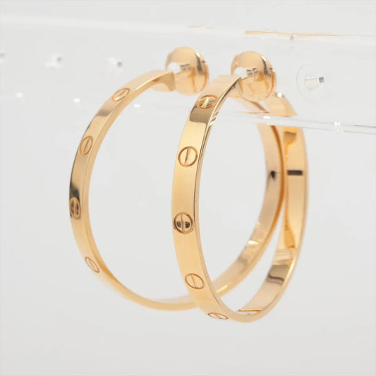 Cartier Love Hoop Earrings Yellow Gold - photo 1
