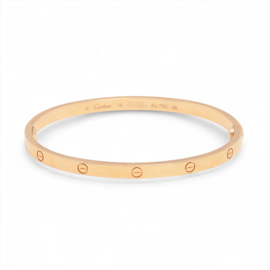 Cartier Love SM Size 16 Pink Gold Bracelet - photo 1