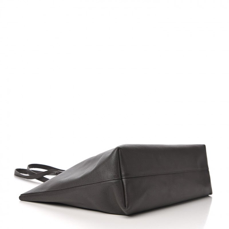 Saint Laurent Shopping Calfskin Large Dark Grey Leather Tote - photo 3