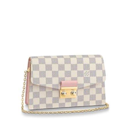 Louis Vuitton CROISETTE CHAIN WALLET Rose Ballerine Pink - image 1