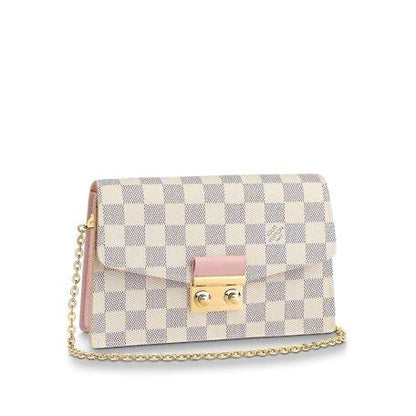 Louis Vuitton CROISETTE CHAIN WALLET Rose Ballerine Pink - image 1