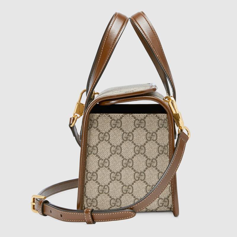 Gucci Horsebit 1955 mini top handle bag Brown leather - photo 4