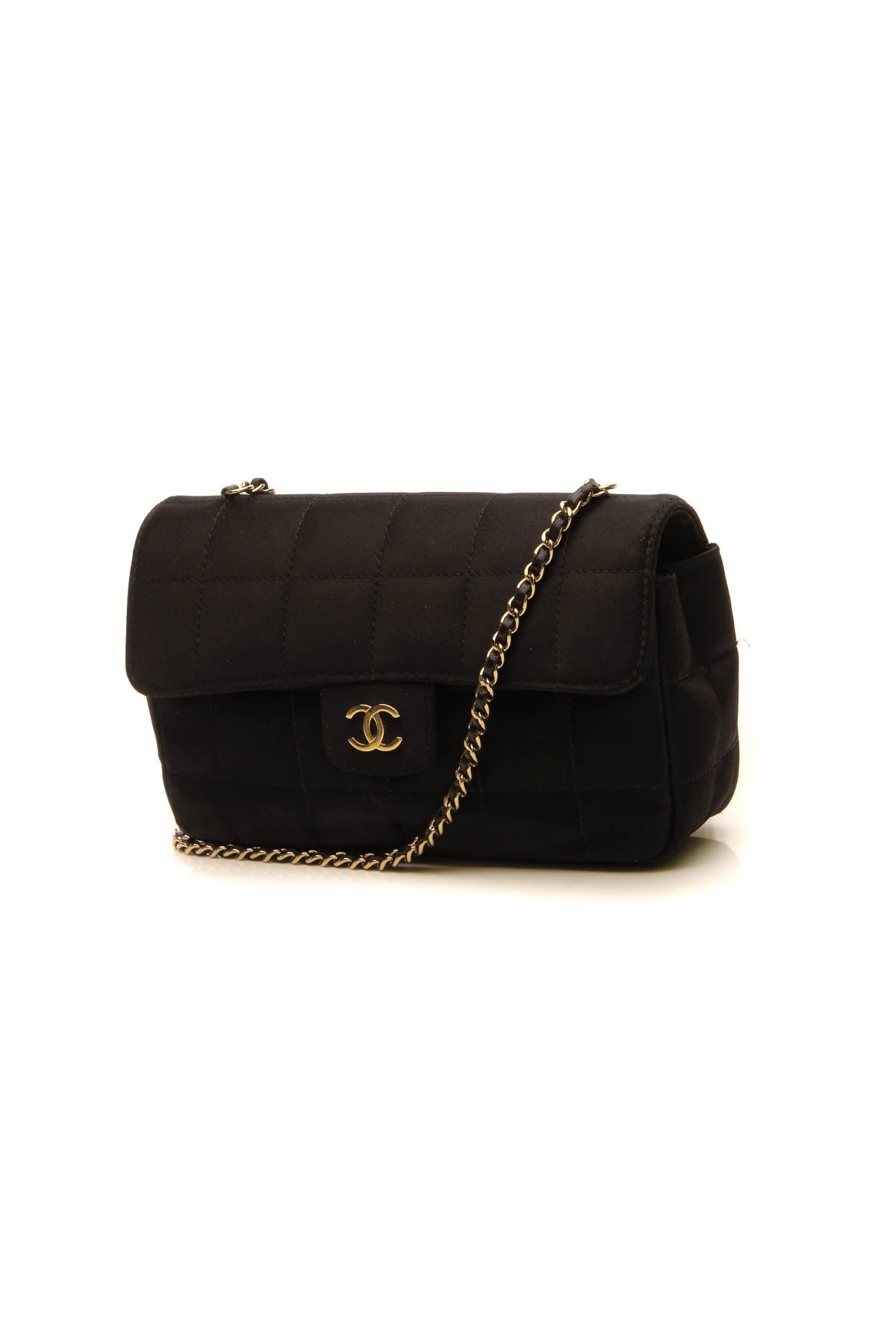 Quilted Mini Flap Crossbody Bag - Black - image 1