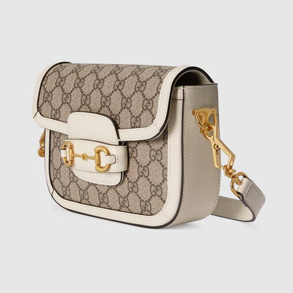 Gucci Horsebit 1955 mini bag white leather - image 2