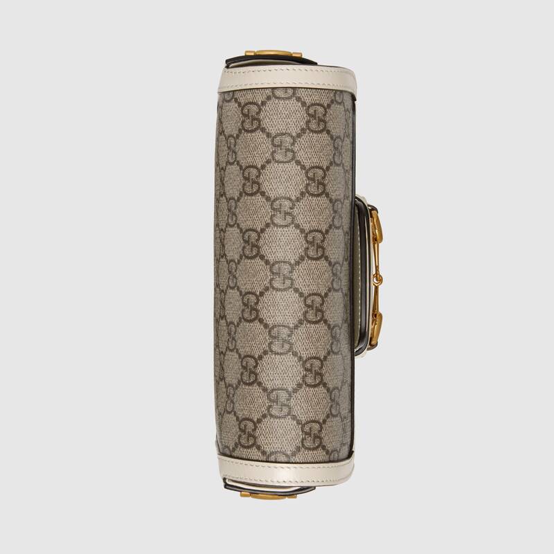 Gucci Horsebit 1955 mini bag white leather - image 5