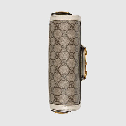 Gucci Horsebit 1955 mini bag white leather - image 5