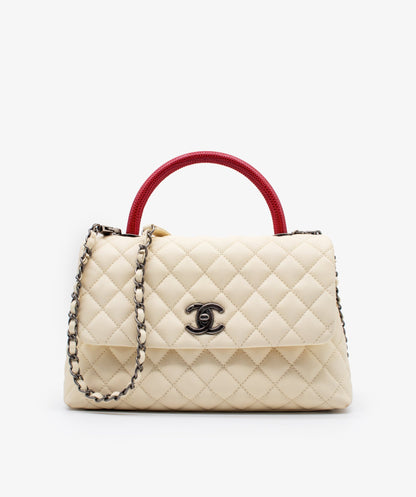 Chanel Small Ivory Coco Handle RJL1182 - image 1