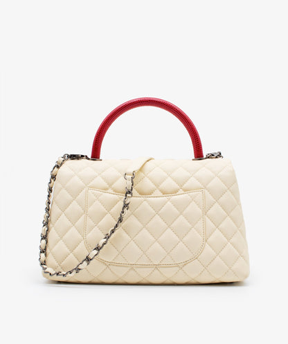 Chanel Small Ivory Coco Handle RJL1182 - image 2