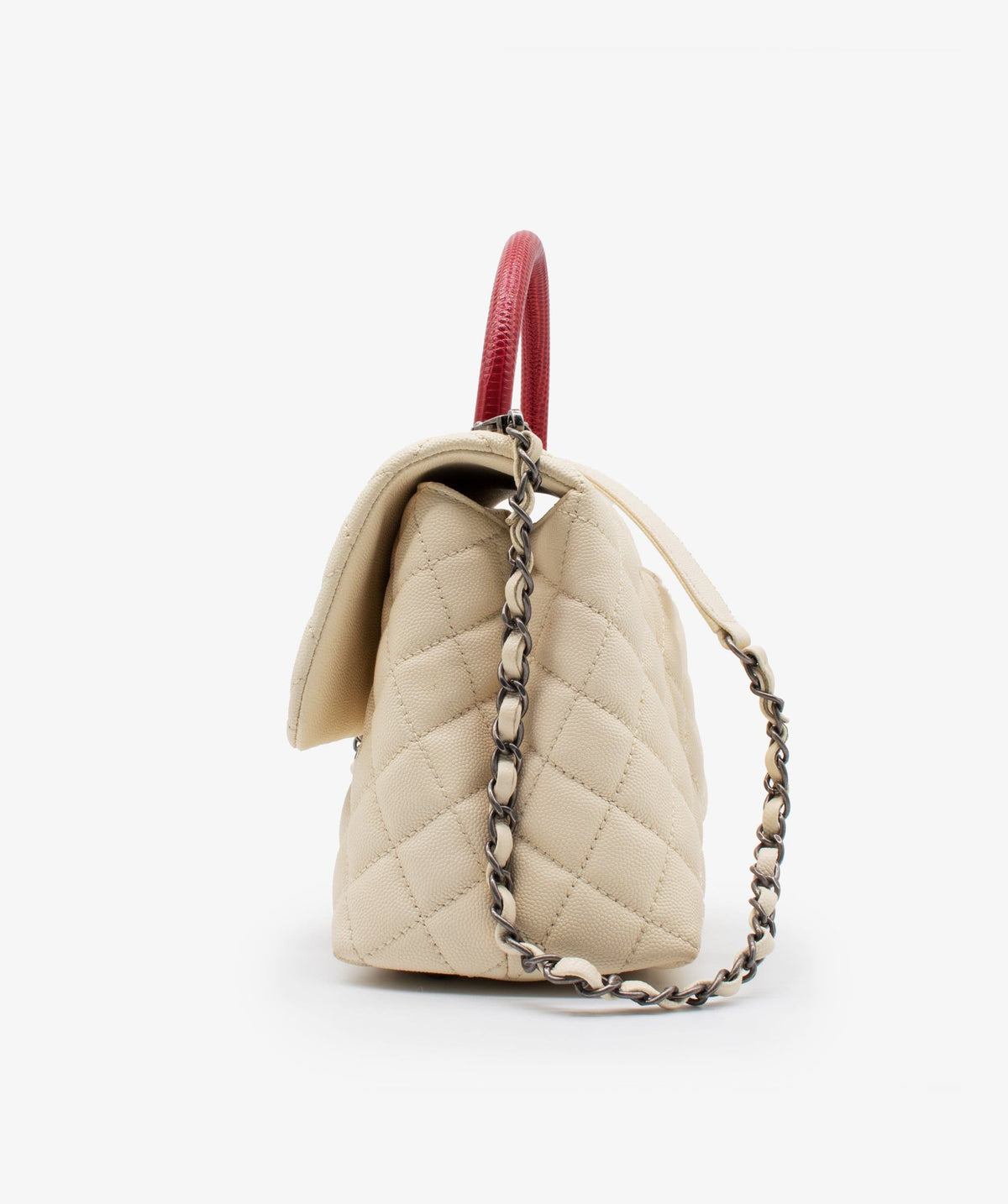 Chanel Small Ivory Coco Handle RJL1182 - image 4