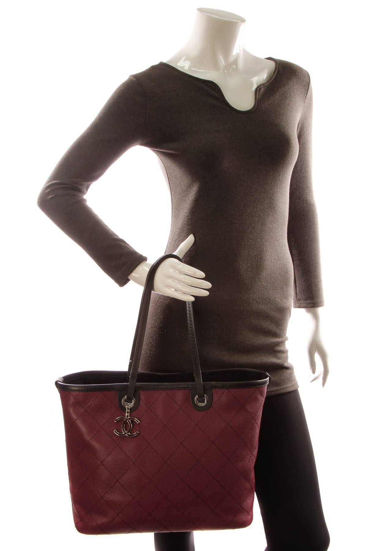 Shopping Fever Tote Bag - Burgundy - image 2