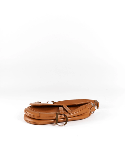 Brown Leather Dior Saddle Bag GHW - image 8