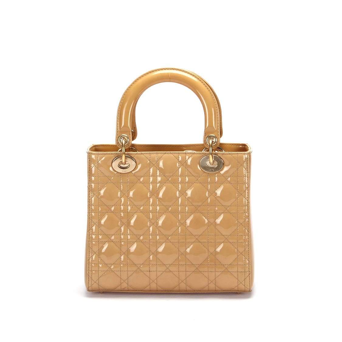 Christian Dior Beige Medium Patent Leather Lady Dior - RCL1179 - image 3