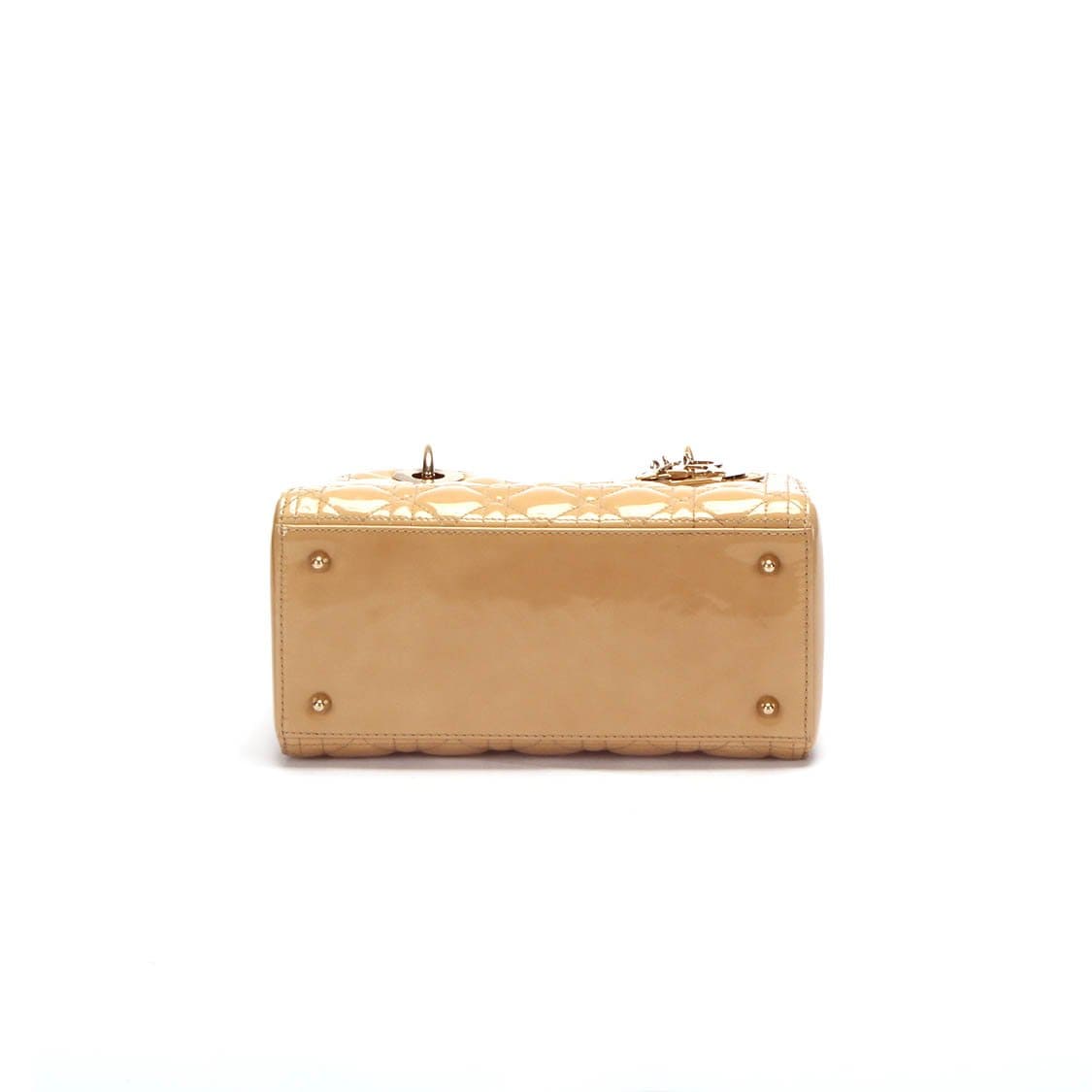Christian Dior Beige Medium Patent Leather Lady Dior - RCL1179 - image 4