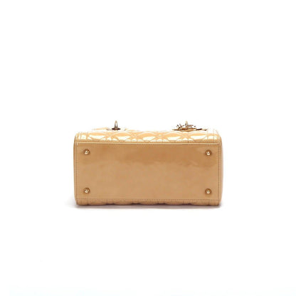Christian Dior Beige Medium Patent Leather Lady Dior - RCL1179 - image 4