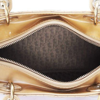 Christian Dior Beige Medium Patent Leather Lady Dior - RCL1179 - image 5