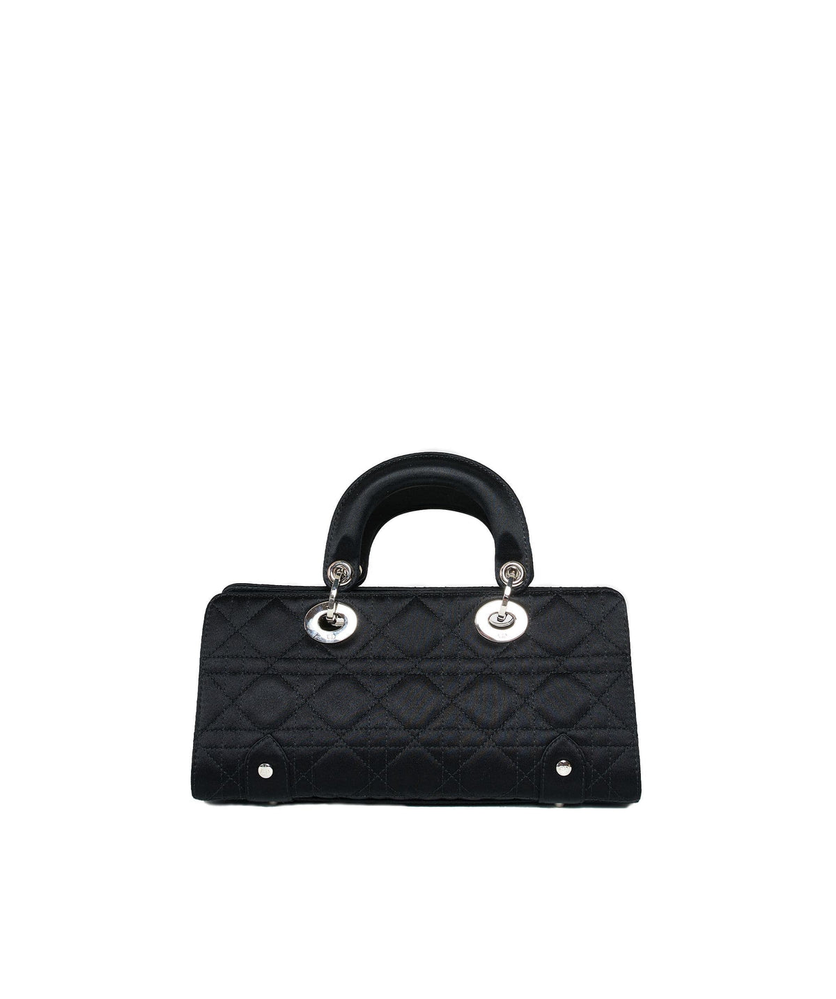 Christian Dior Black Cannage Top Handle Bag GHW AGL1036 - image 2