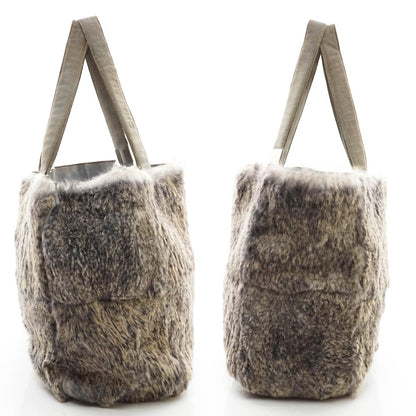 Chanel Tote Bag Gray Suede Leather - photo 14