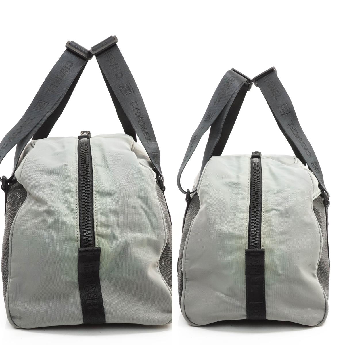 Chanel Boston Bag Nylon Gray - photo 13