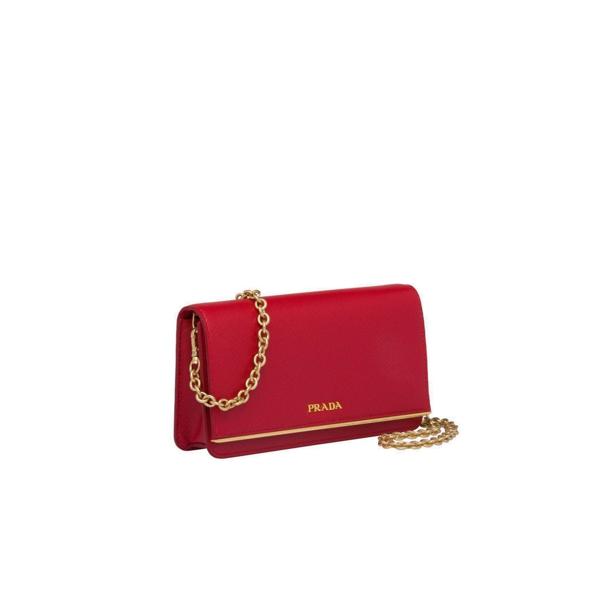 Saffiano Leather Continental Mini Clutch Bag in Red - image 3