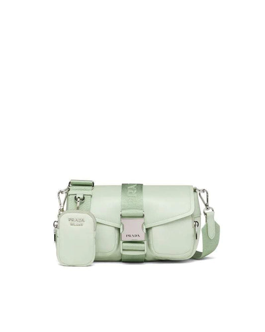Prada Pocket Nylon and Brushed Leather Bag - photo 1