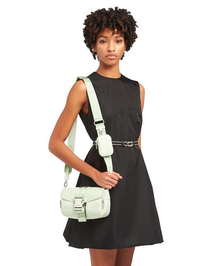 Prada Pocket Nylon and Brushed Leather Bag - photo 5