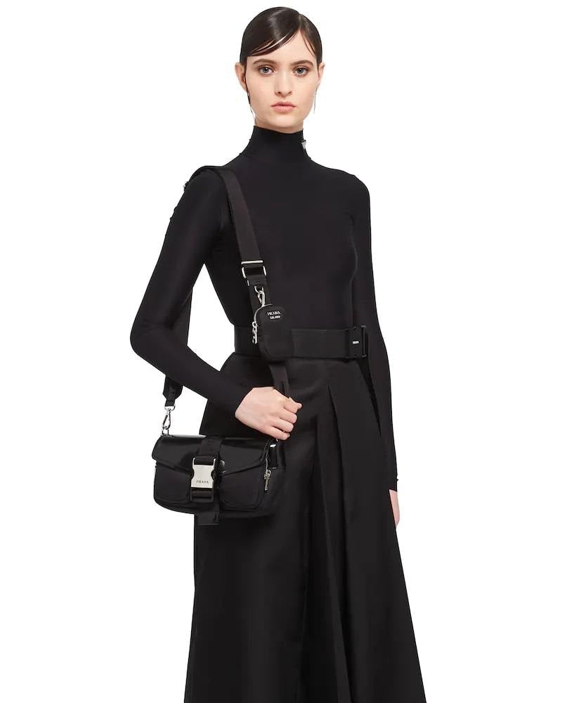 Prada Pocket Nylon and Brushed Leather Bag - photo 20