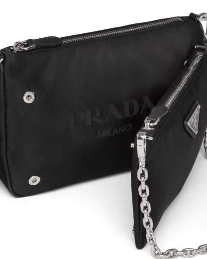 Re-nylon and Saffiano Leather Shoulder Bag - image 2