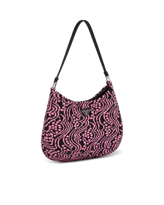 Prada Cleo Jacquard Knit and Leather Bag - photo 2