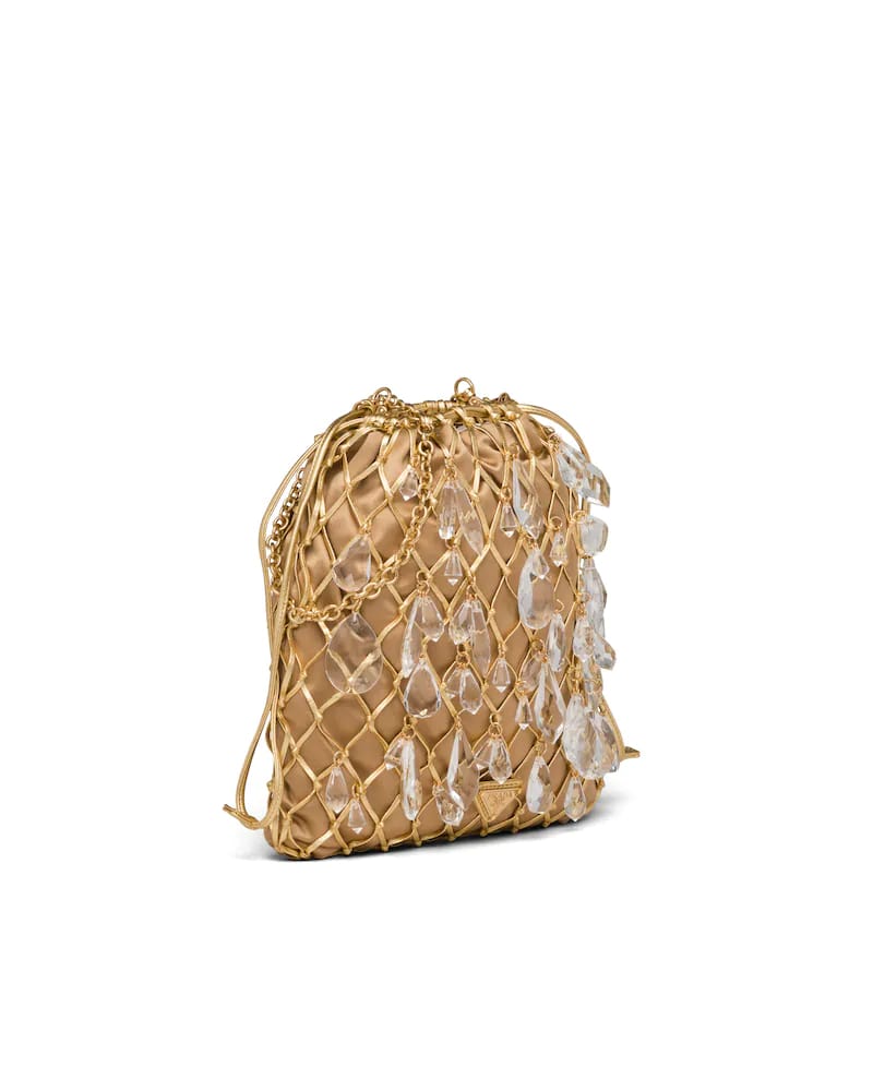 Prada Leather Mesh and Satin Clutch - photo 2