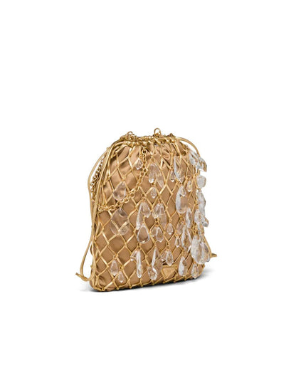 Prada Leather Mesh and Satin Clutch - photo 2