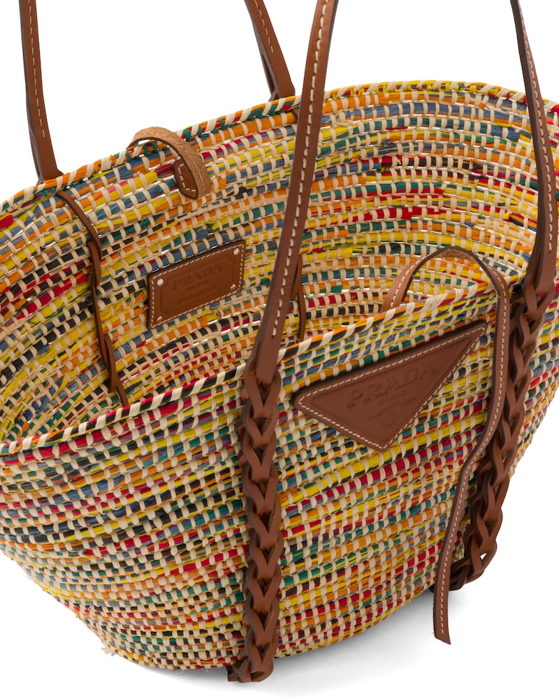 Prada Straw and Leather Tote Bag - photo 5