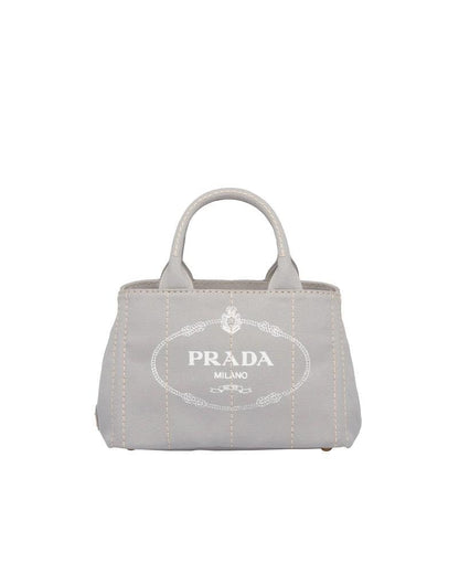 Prada Small Cotton Canvas Tote - photo 1