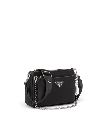 Re-nylon and Saffiano Leather Shoulder Bag - image 3