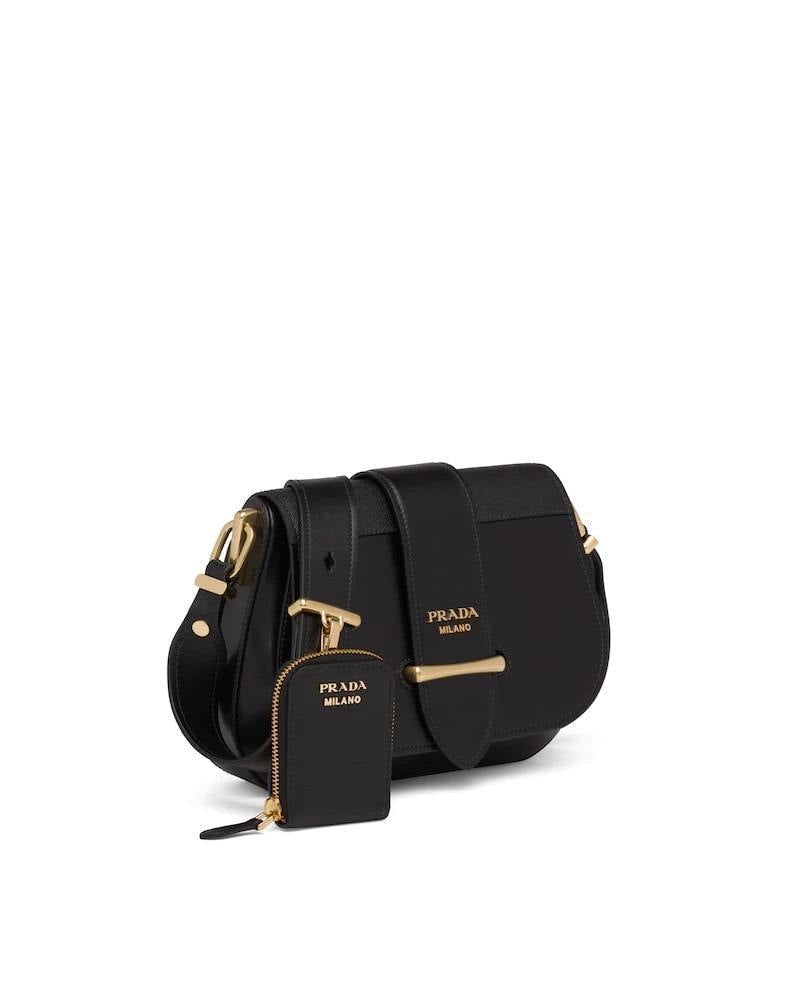 Prada Leather and Saffiano Shoulder Bag - photo 3