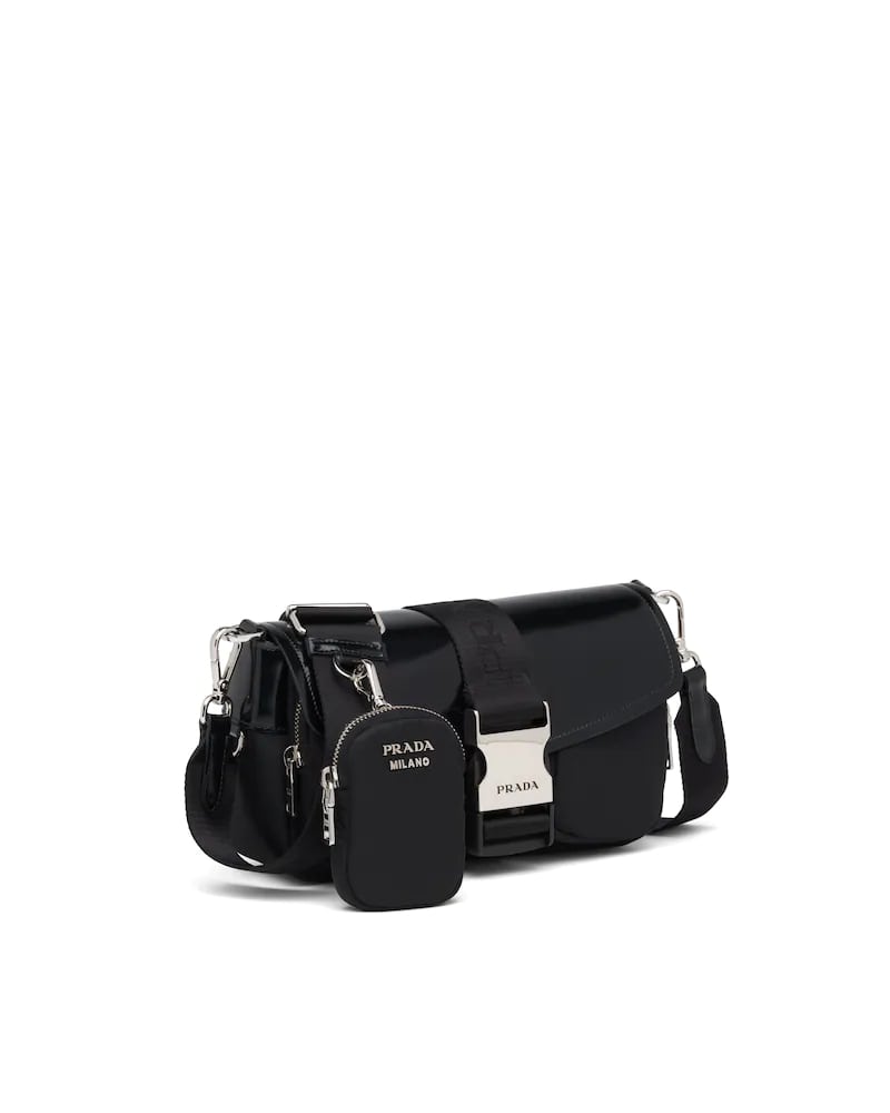 Prada Pocket Nylon and Brushed Leather Bag - photo 19