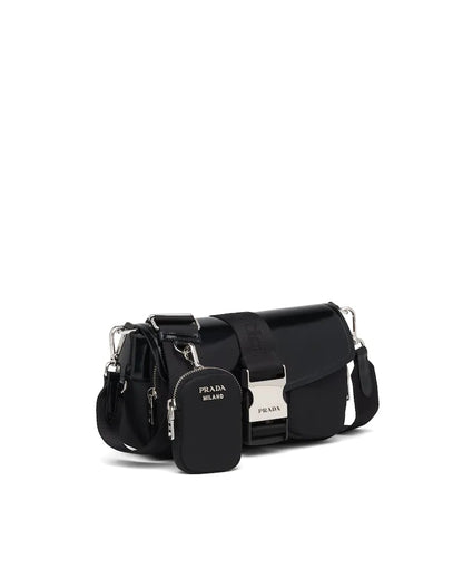 Prada Pocket Nylon and Brushed Leather Bag - photo 19