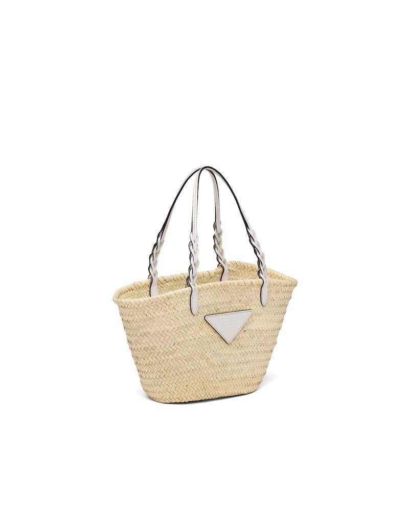 Prada Woven Palm and Leather Tote - photo 3