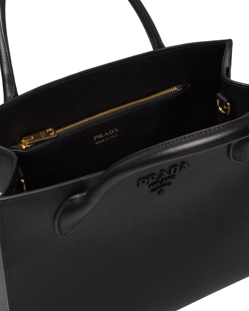 Medium Saffiano leather Prada Monochrome bag - image 4