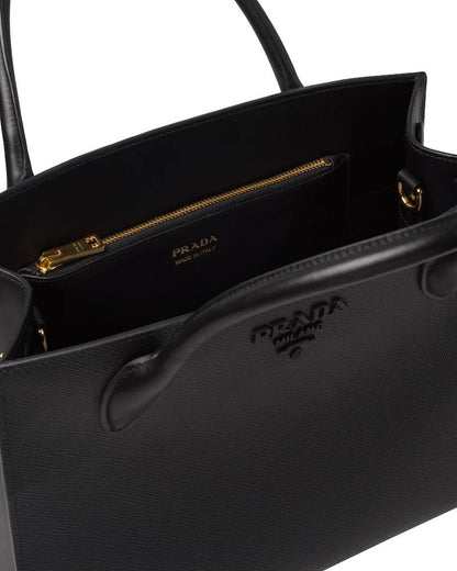 Medium Saffiano leather Prada Monochrome bag - image 4