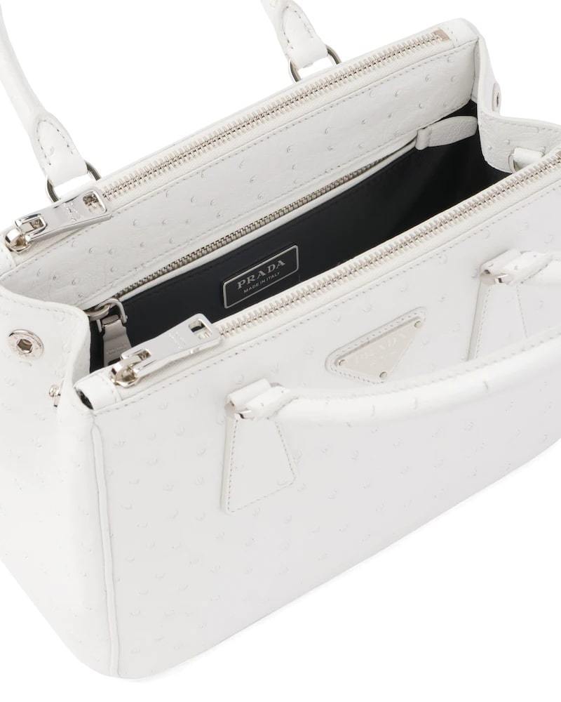 Prada Galleria Ostrich Leather Small Bag - photo 4