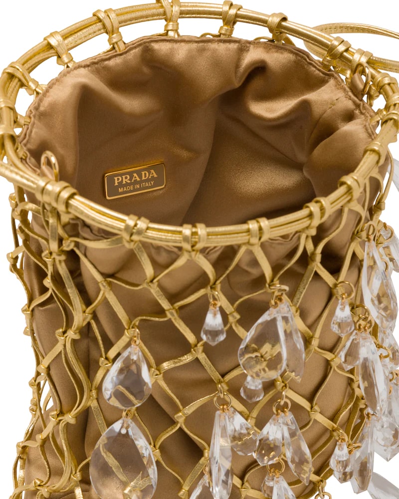 Prada Leather Mesh and Satin Clutch - photo 4