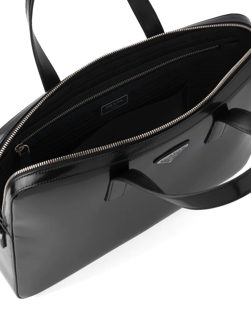 Prada Brushed Leather Briefcase - photo 4