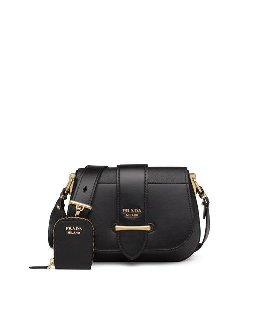 Prada Leather and Saffiano Shoulder Bag - photo 1