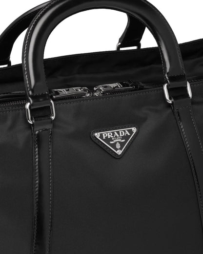 Prada Large Nylon and Leather Tote - photo 5