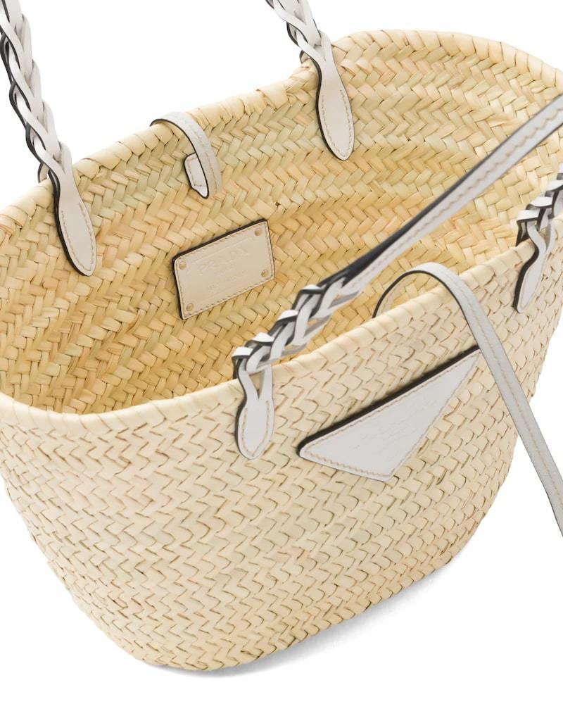 Prada Woven Palm and Leather Tote - photo 5